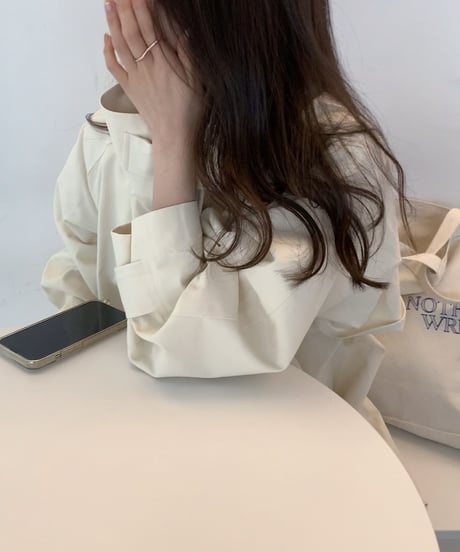 short trench coat［ivory］