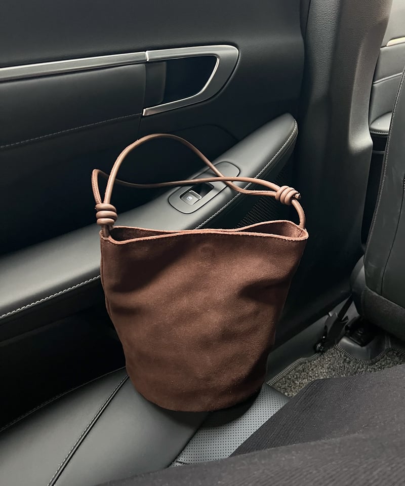 mie ajunar cowhide suede bag ブラウン 即納］cowhide suede bag | mie ajunar
