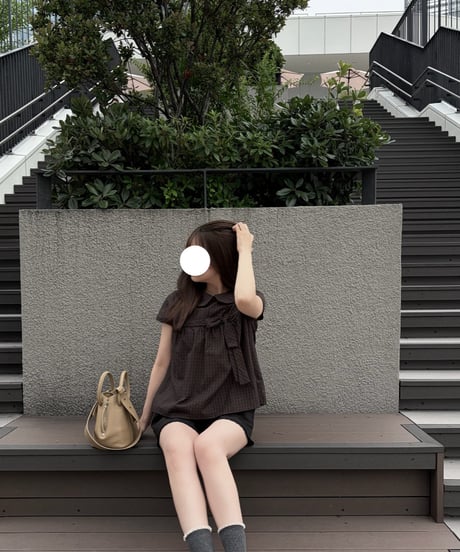 round collar robe blouse