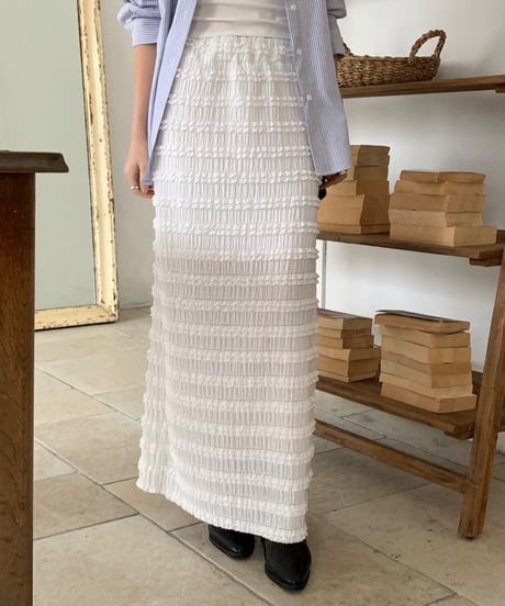 macaron lace skirt