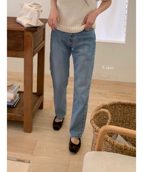 straight denim