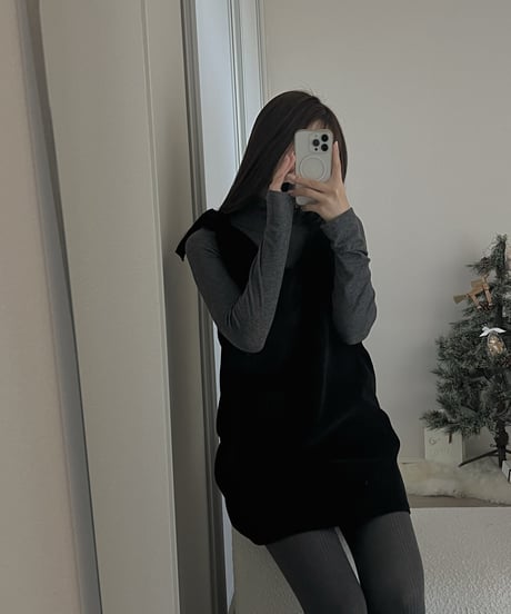 shoulder ribbon dress