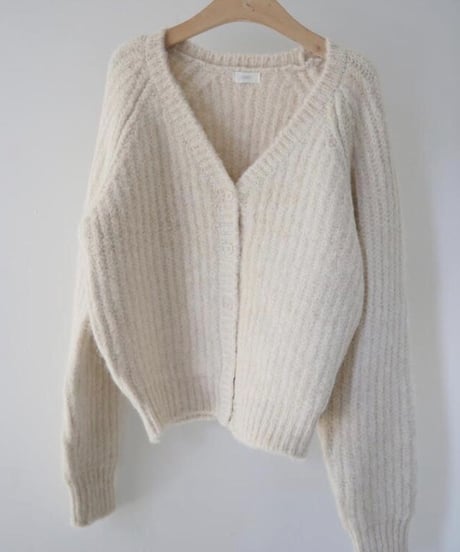 wool v-neck cardigan