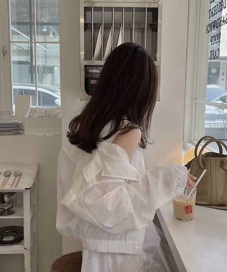 fade blouson jumper