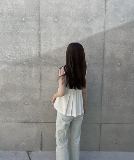 ［即納］pintuck blouse