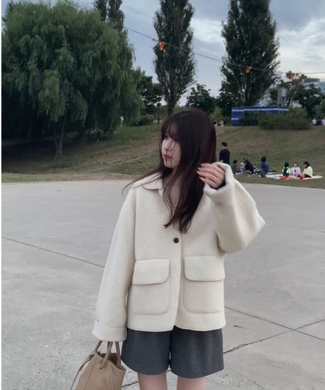 alpaca half coat