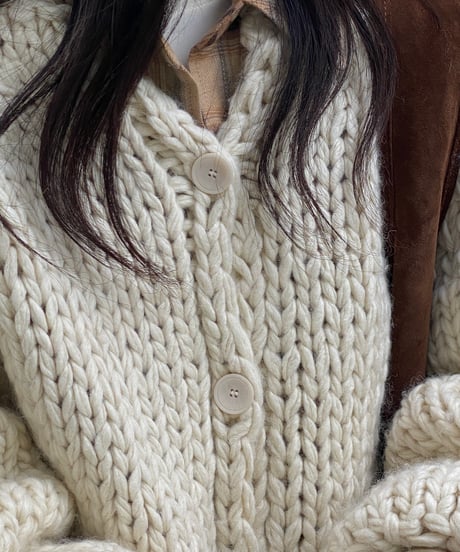 handmade knit cardigan