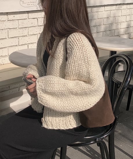 handmade knit cardigan