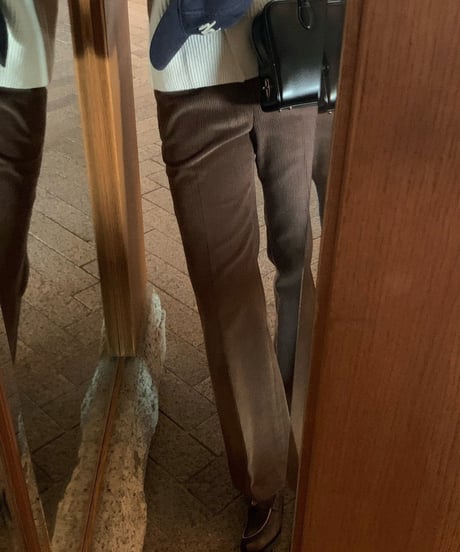 corduroy wide pants
