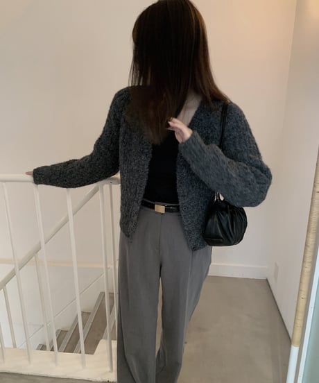wool v-neck cardigan