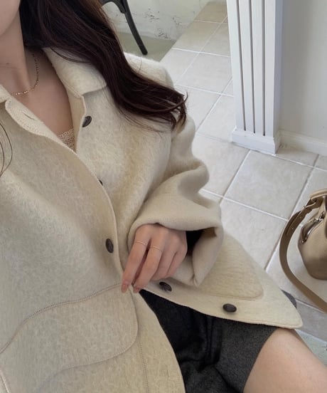 mie ajunarハンドメイド ニットカーディガン (handmade knit mie ajunarハンドメイド ニットカーディガン (handmade knit
