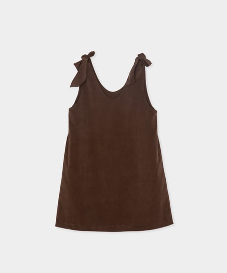 shoulder ribbon dress
