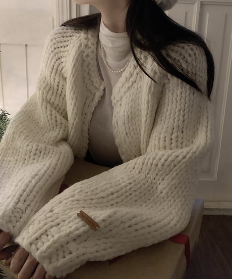 handmade knit cardigan
