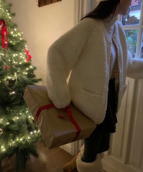 handmade knit cardigan