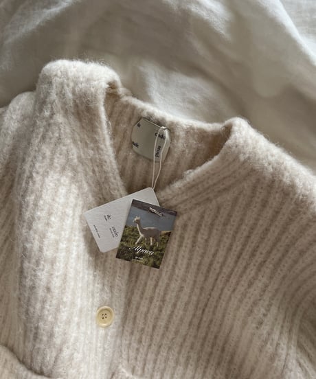 heavy rubbed cardigan