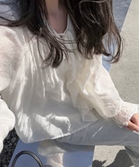 ruffle strap blouse
