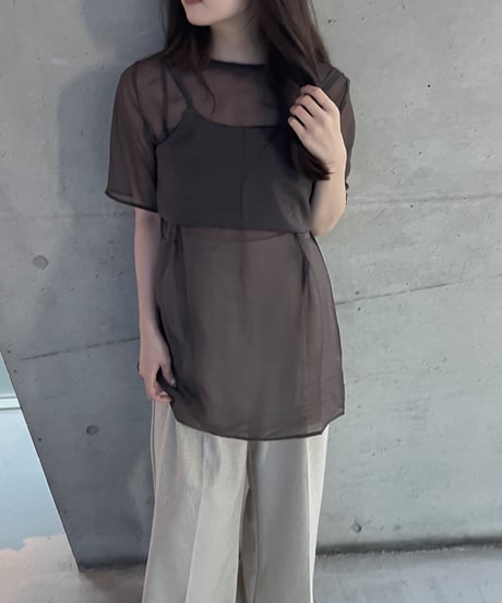 organza bustier blouse
