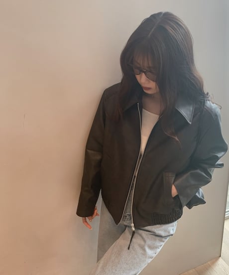 boy leather blouson