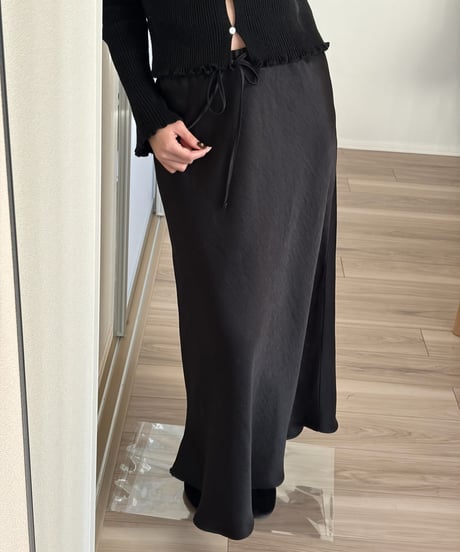 cellulose satin skirt