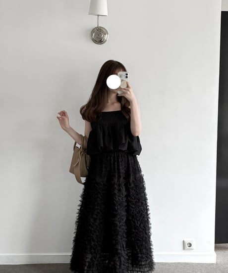 boa mesh tulle skirt