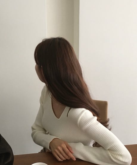 slit slim knit