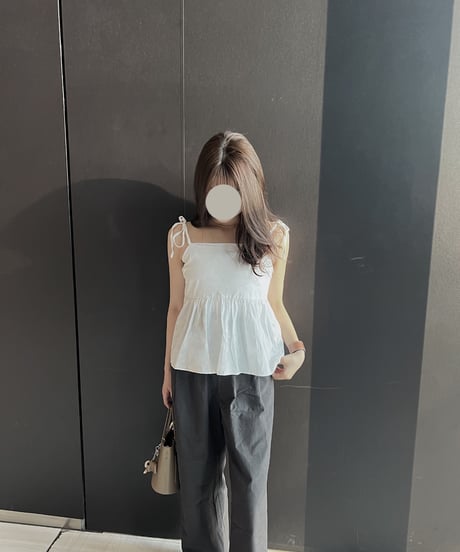［即納］cotton ribbon camisole