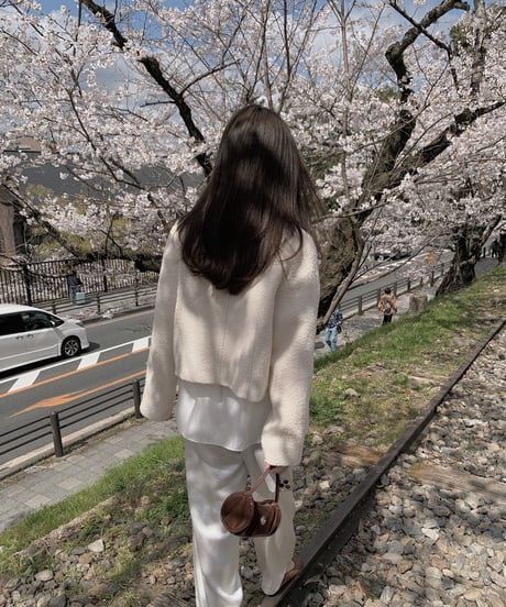 double short tweed jacket