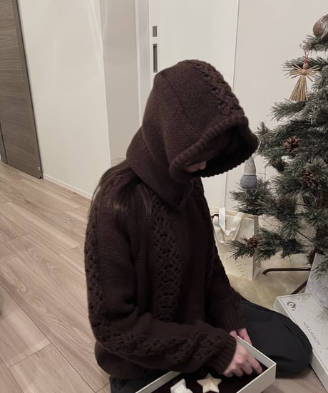 hood knit set