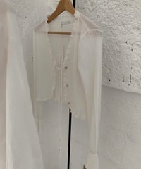 linen ribbed cardigan