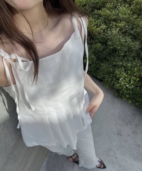 ［即納］pintuck blouse