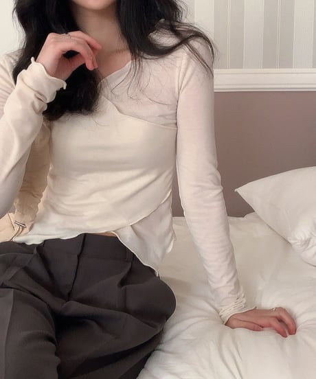 ballerina v-neck tops