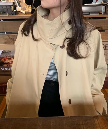 short trench coat［beige］