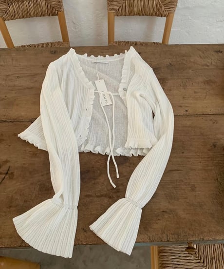 linen ribbed cardigan