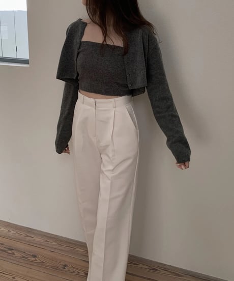 cropped cardigan set