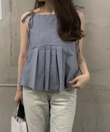 ［即納］pintuck blouse