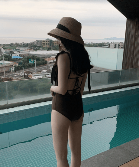 shoulder wing swimwear