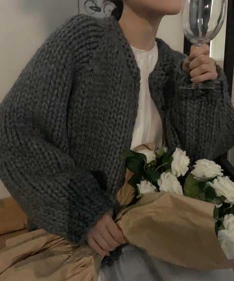 handmade knit cardigan