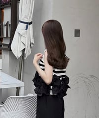 ribbon shirring vest