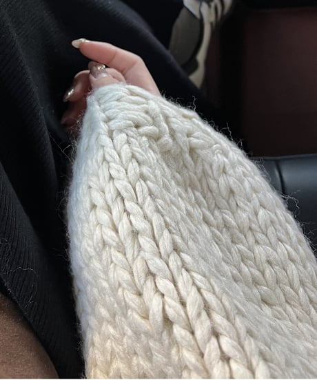 handmade knit cardigan