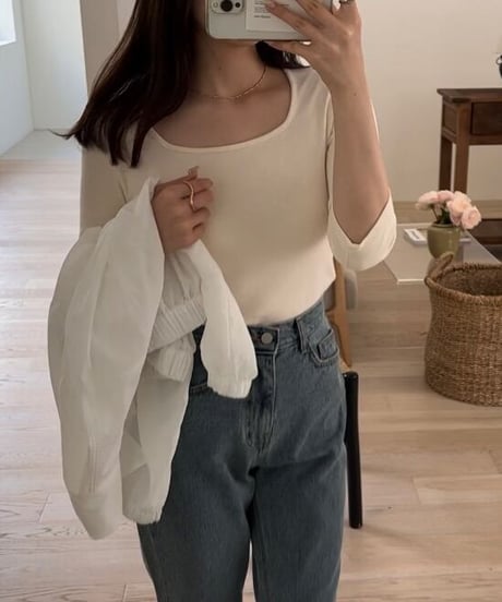 square neck tops