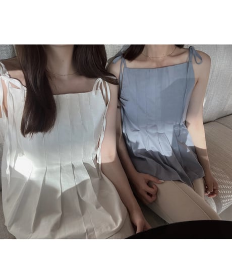 ［即納］pintuck blouse
