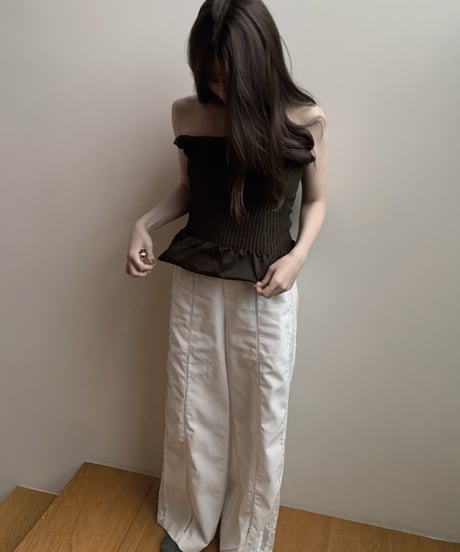 linen lace pants