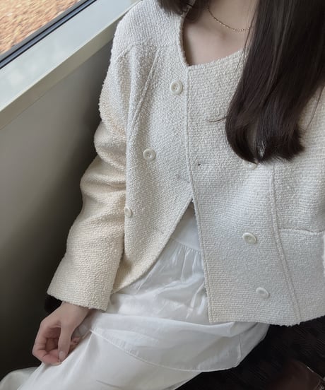 ジャケット・アウター mieajunar alpaca half coat mie ajunar alpaca half coat