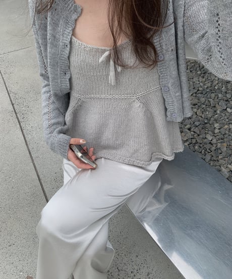 knit vest layered tops