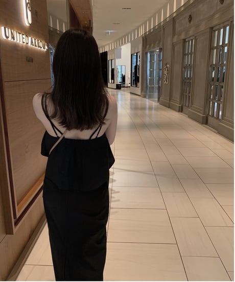 pintuck maxi skirt
