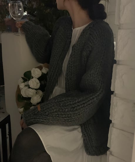 handmade knit cardigan