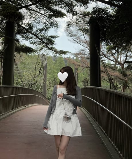 frill ribbed cardigan