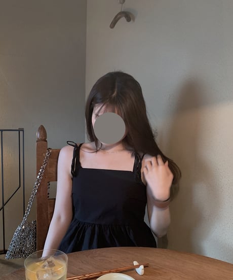 ［即納］cotton ribbon camisole