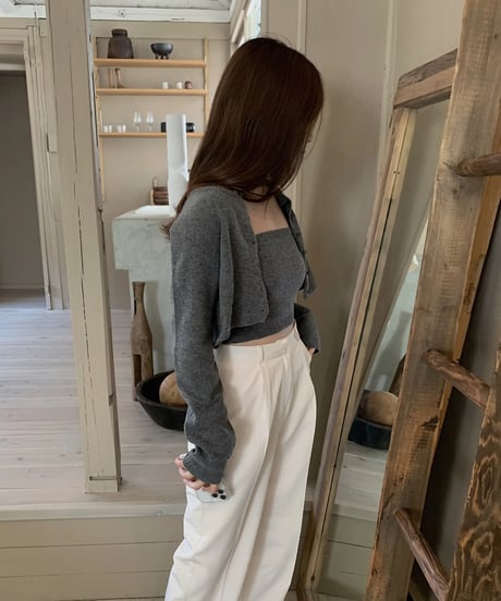 cropped cardigan set