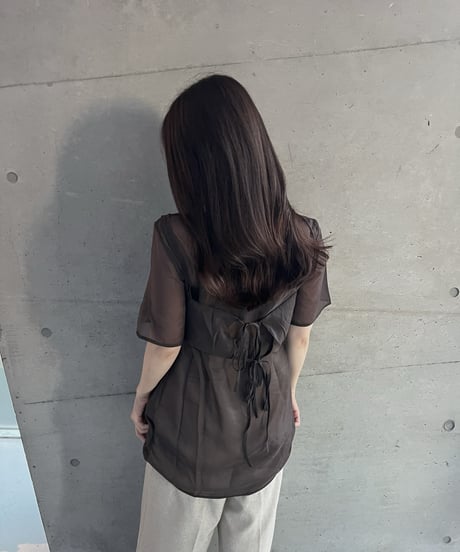 organza bustier blouse